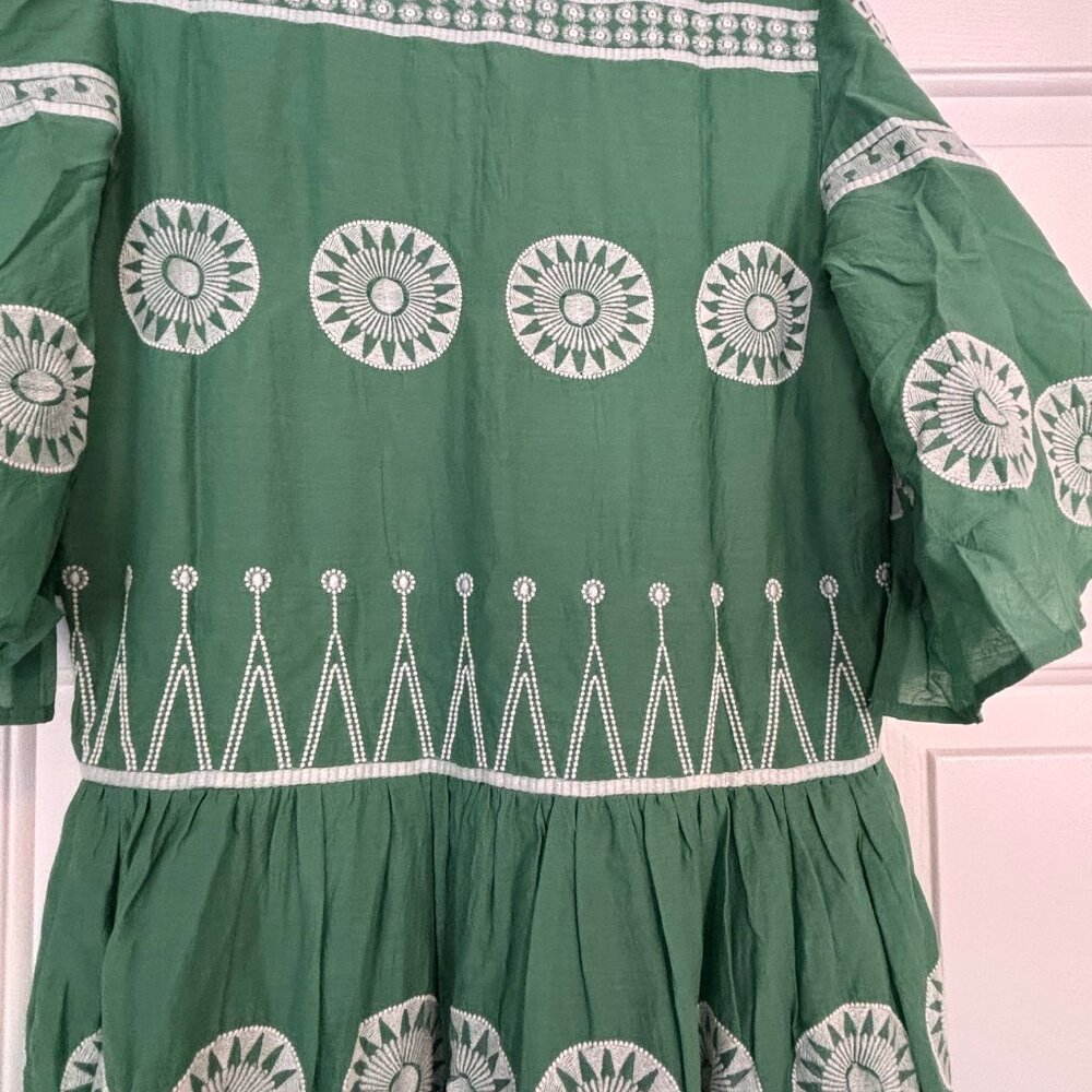Oliphant Dress - Size Small - Soleil Sage Flirty V-Neck Maxi Dress - Brand New - Picture 4 of 7
